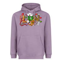 Lavender Christmas lpn certified nursing assistant Heavyweight Hoodie - LillyAllenDesigns