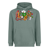 Sage Christmas lpn certified nursing assistant Heavyweight Hoodie - LillyAllenDesigns