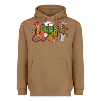 Toasted Coconut Christmas lpn certified nursing assistant Heavyweight Hoodie - LillyAllenDesigns