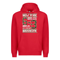 Red Newyork Brooklyn Premium Hoodie - Bettercallsaul
