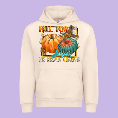 Fall For Jesus He Never Fails Urban Hoodie Designed By Cowgirlartshop