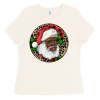 Bone Afro Santa Christmas Ladies Tee - RanaPortraitStore