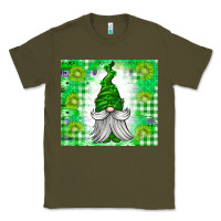 Army Green St. Patricks Day Gnome Classic Tee - CowhideDigitalArt