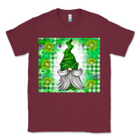 Burgundy St. Patricks Day Gnome Classic Tee - CowhideDigitalArt