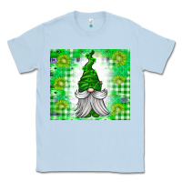 Dusty Blue St. Patricks Day Gnome Classic Tee - CowhideDigitalArt