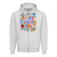 Dove Grey in my teacher era Zipper Hoodie - MaliasSmallBusiness