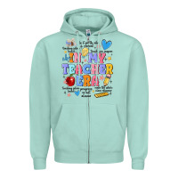 Seafoam in my teacher era Zipper Hoodie - MaliasSmallBusiness