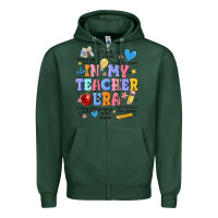 Sports Green in my teacher era Zipper Hoodie - MaliasSmallBusiness