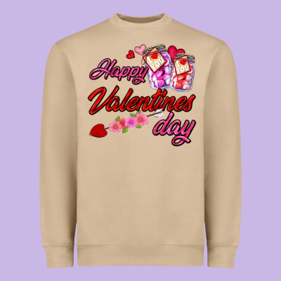 Happy Valentines Day Heavyweight Sweatshirt Designed By Adodesignshop