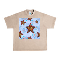 French Oak 4th of july leopard star seamless pattern Urban Heavy Tee - BundleAndBundleShop
