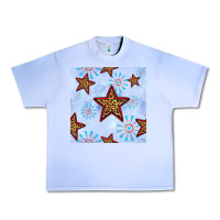 Grape Ice 4th of july leopard star seamless pattern Urban Heavy Tee - BundleAndBundleShop