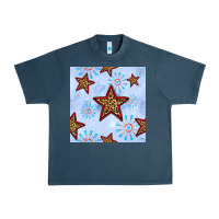 Midnight Navy 4th of july leopard star seamless pattern Urban Heavy Tee - BundleAndBundleShop