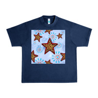 Navy 4th of july leopard star seamless pattern Urban Heavy Tee - BundleAndBundleShop