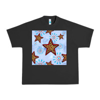 Pigment Black 4th of july leopard star seamless pattern Urban Heavy Tee - BundleAndBundleShop