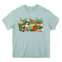 Arona panda coffee cups Heavy Core Tee - Zillion Design Studio