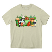 Panda Coffee Cups Heavy Core Tee | Teevron