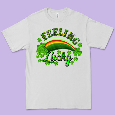 Feeling Lucky With Rainbow Premium Tee Designed By Ranaportraitstore