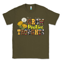 Army Green grow positive thoughts Classic Tee - NancyCooperArtShop
