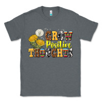 Charcoal Heather grow positive thoughts Classic Tee - NancyCooperArtShop