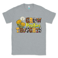 Heather Grey grow positive thoughts Classic Tee - NancyCooperArtShop