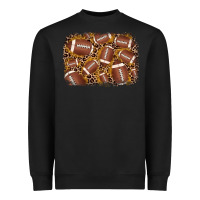 Black american football background Heavyweight Sweatshirt - JahusDesignShop
