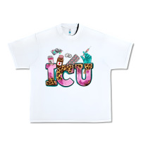 White icu Urban Heavy Tee - AdoDesignShop