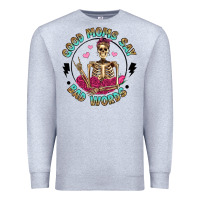 Heather Grey good moms say bad words Premium Sweatshirt - Artiststas