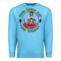 Ocean Blue good moms say bad words Premium Sweatshirt - Artiststas