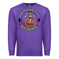 Purple good moms say bad words Premium Sweatshirt - Artiststas