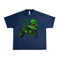 Navy St Patricks Day Gamer Urban Heavy Tee - Jasminsmagicworld
