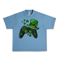 Pebble Blue St Patricks Day Gamer Urban Heavy Tee - Jasminsmagicworld
