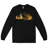 Black Wheel Tractor Scraper Long Sleeve Tee - LillyAllenDesigns