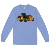 Colony Blue Wheel Tractor Scraper Long Sleeve Tee - LillyAllenDesigns