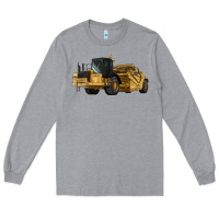 Heather Grey Wheel Tractor Scraper Long Sleeve Tee - LillyAllenDesigns