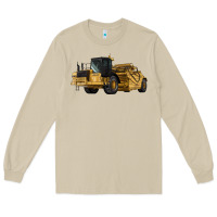 Mushroom Wheel Tractor Scraper Long Sleeve Tee - LillyAllenDesigns