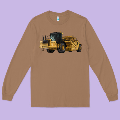 Wheel Tractor Scraper Long Sleeve Tee Designed By Lillyallendesigns