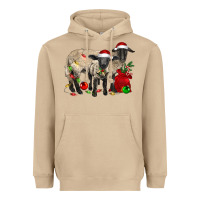 Mushroom Christmas Suffolk Sheep And Baby Suffolk Sheep Heavyweight Hoodie - LillyAllenDesigns