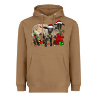 Toasted Coconut Christmas Suffolk Sheep And Baby Suffolk Sheep Heavyweight Hoodie - LillyAllenDesigns