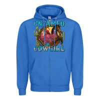 True Royal untamed cowgirl Zipper Hoodie - NancyCooperArtShop