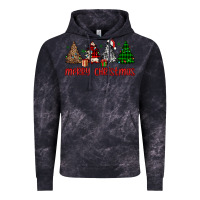 Cloud Black merry christmas tree Vintage Hoodie - JahusDesignShop