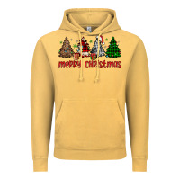 Vintage Mustard merry christmas tree Vintage Hoodie - JahusDesignShop