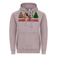 Merry Christmas Tree Vintage Hoodie | Teevron