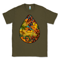 Army Green Fall Teardrop Classic Tee - LillyAllenDesigns