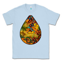 Dusty Blue Fall Teardrop Classic Tee - LillyAllenDesigns