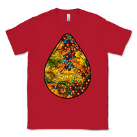 Red Fall Teardrop Classic Tee - LillyAllenDesigns