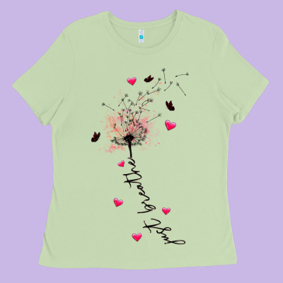Just Breathe Ladies Tee Designed By Jahusdesignshop