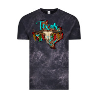 Cloud Black bullskull texas map Vintage Tee - JahusDesignShop