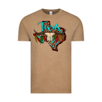 Vintage Coffee bullskull texas map Vintage Tee - JahusDesignShop