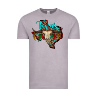 Vintage Zinc bullskull texas map Vintage Tee - JahusDesignShop