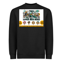 Black This mama  loves her herd goats Heavyweight Sweatshirt - Jasminsmagicworld